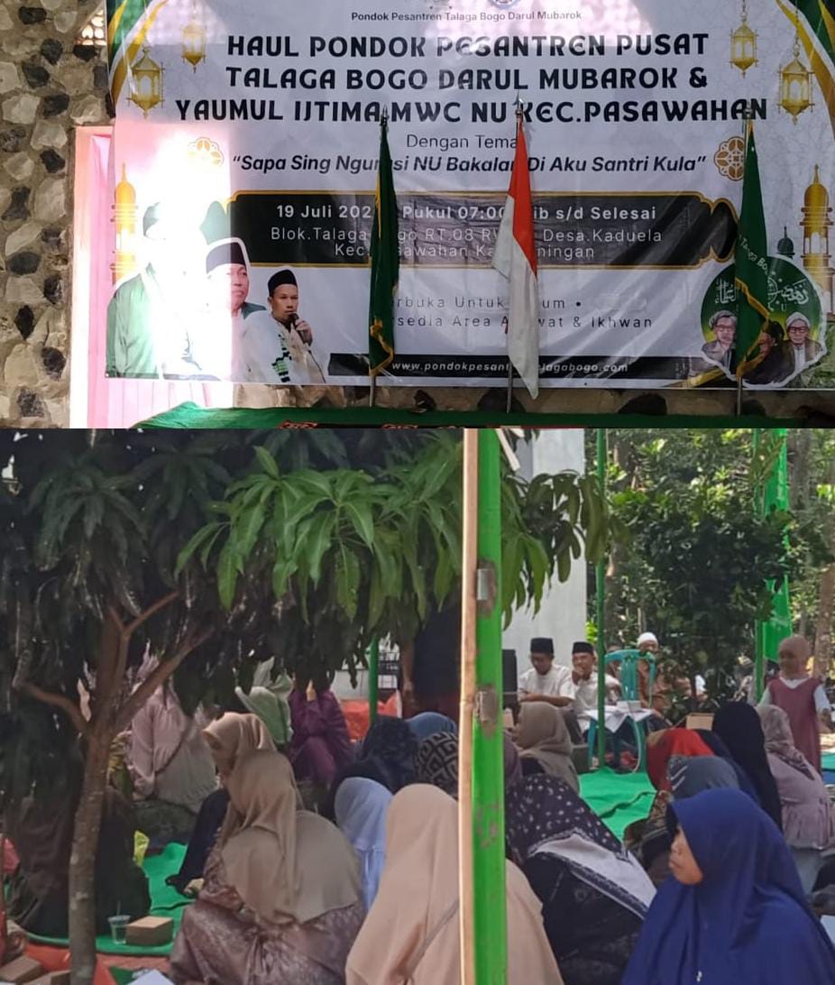 Kokohkan NU di Kuningan, Momentum Haul Ponpes Pusat Talaga Bogo Darul Mubarok dan Yamaul Ijtima MWC NU Pasawahan Hidupkan Dawuh KH Hasyim Asy’ari