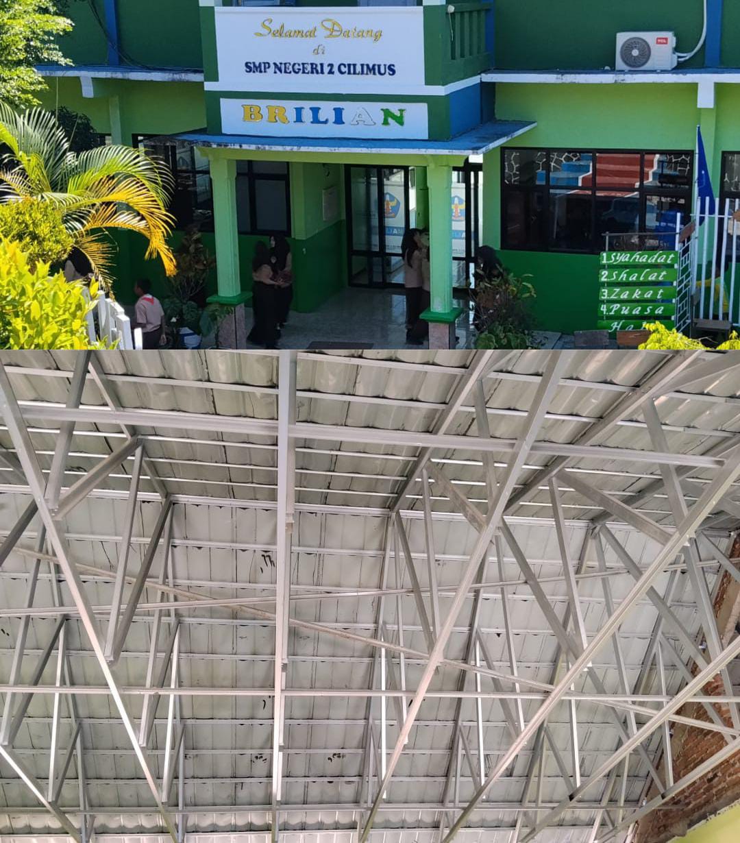 Dugaan Kongkalikong di Proyek Revitalisasi SMPN 2 Cilimus: Pengawas Dinilai Lalai dan Tak Paham Spesifikasi Atap Baja Ringan