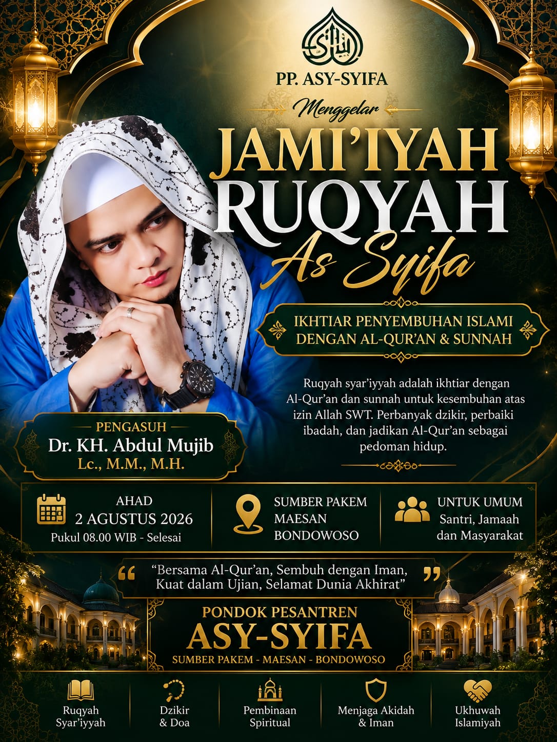 PP Asy-Syifa Gelar Jami’iyah Ruqyah As Syifa, Perkuat Dakwah dan Ikhtiar Penyembuhan Islami di Bondowoso