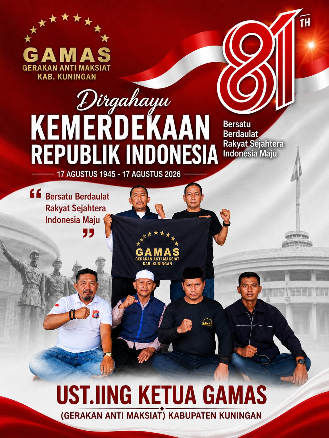 Momentum HUT RI ke-81, Ketua GAMAS Kuningan Ajak Masyarakat Isi Kemerdekaan dengan Menjaga Moralitas Bangsa