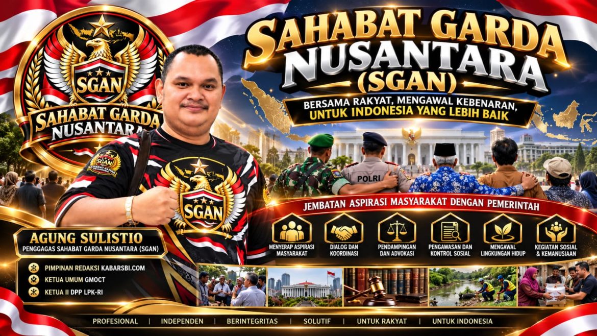 Agung Sulistio Gagas SGAN, Organisasi yang Disiapkan Jadi Jembatan Aspirasi Rakyat dan Pemerintah