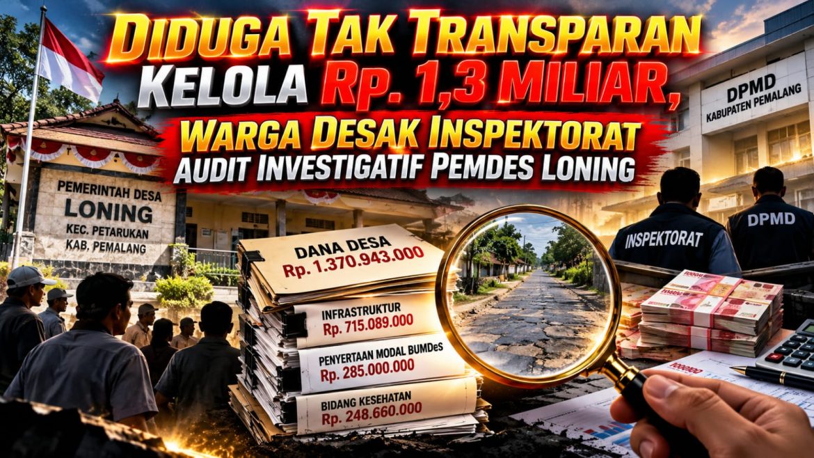 Dana Desa dan BUMDes Loning Pemalang Disorot Publik, Warga Pemeriksaan Faktual di Lapangan 