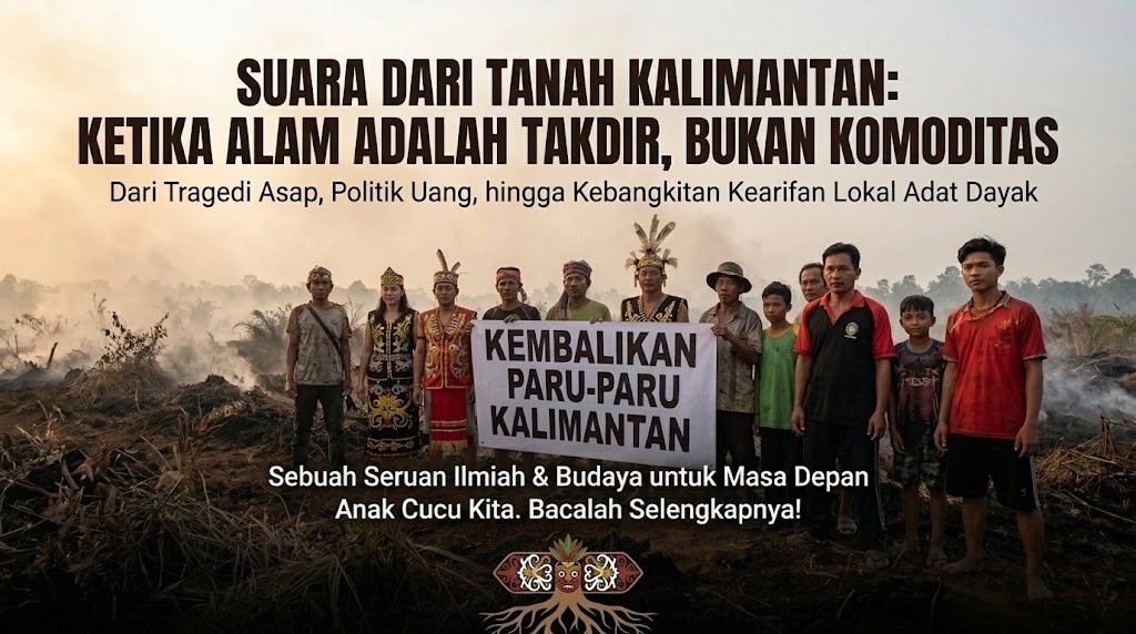 Ekologi Politik dan Kearifan Lokal ” SELAMATKAN PARU-PARU KALIMANTAN” Benahi Tata Kelola dan Integritas Kepemimpinan Krisis Karhutla Tak Cukup Diatasi dengan Pemadaman, Pencegahan Harus Dimulai dari Perlindungan Gambut, Penegakan Hukum, dan Kepemimpinan Berintegritas